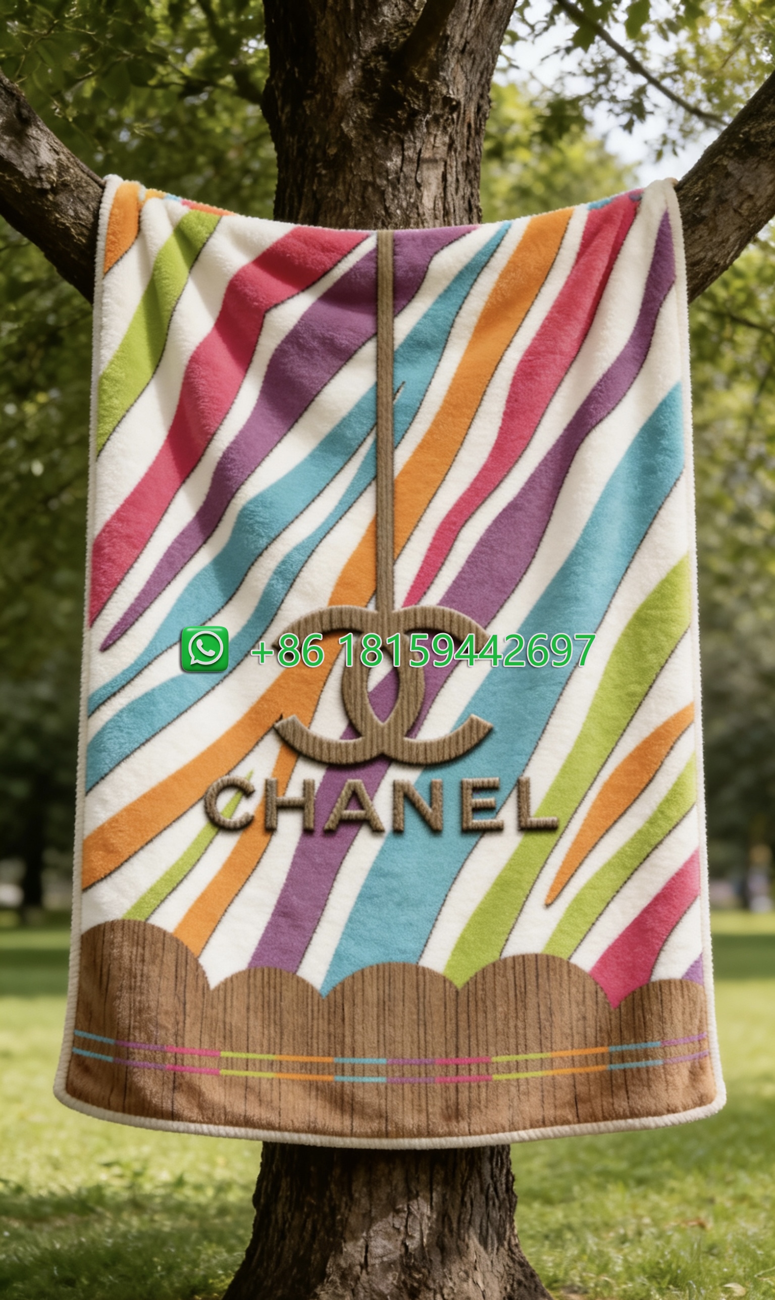 Chanel Throw Blankets